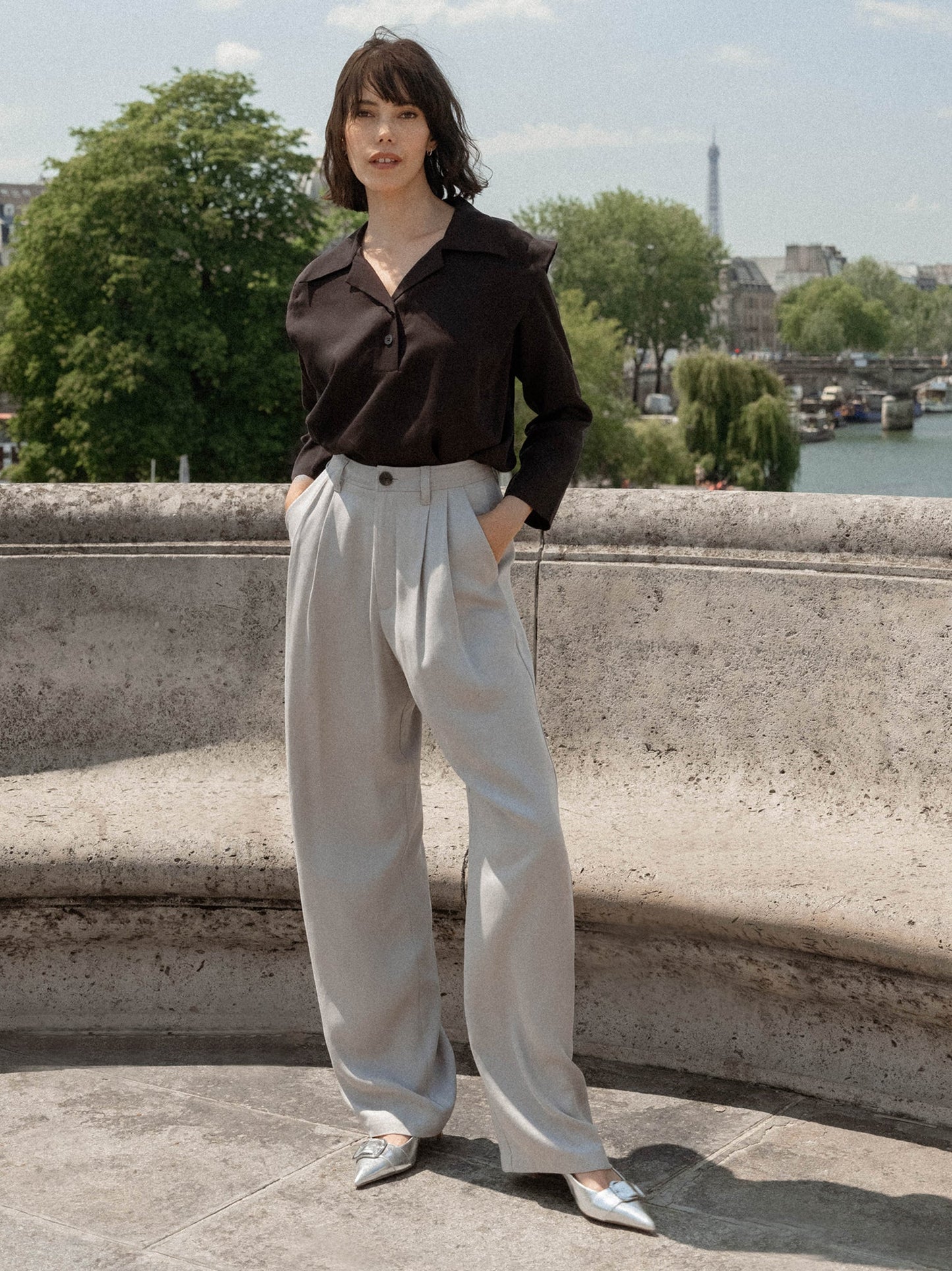 Saunter Trouser - Pebble