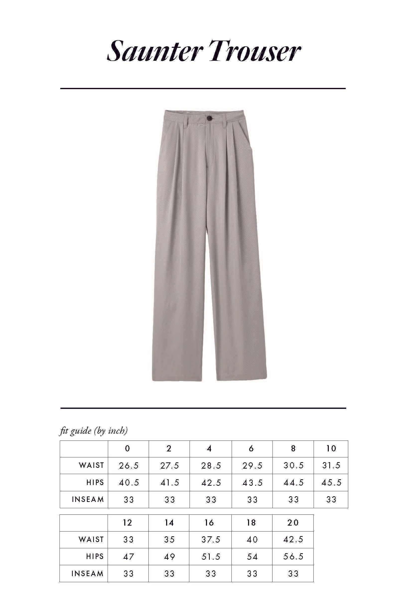 Soho Trouser Fit Guide – H. Stockton-Atlanta