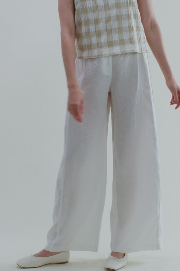 Men Vintage Linen Pants Straight Trousers Pantalones Hombre